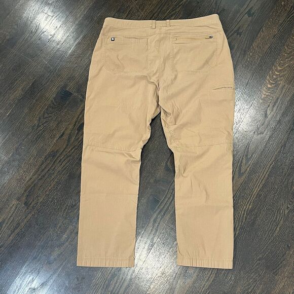 Duluth Trading Alaskan Hardgear Pants Men’s 38x30 Brown Hiking Fishing Pockets - Picture 2 of 9